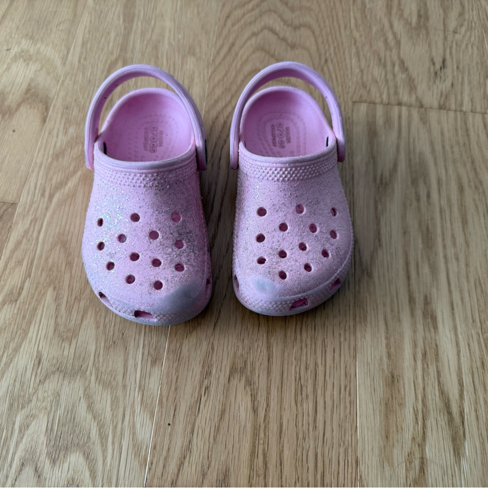 CROCS Pink Glitter